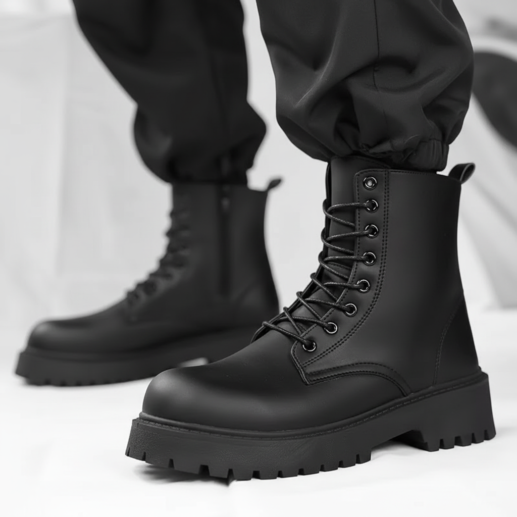 Heavy-Duty Waterproof Tactical Leather Boots