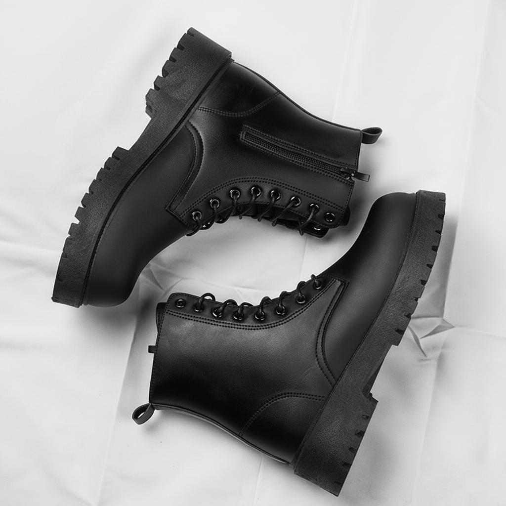Heavy-Duty Waterproof Tactical Leather Boots
