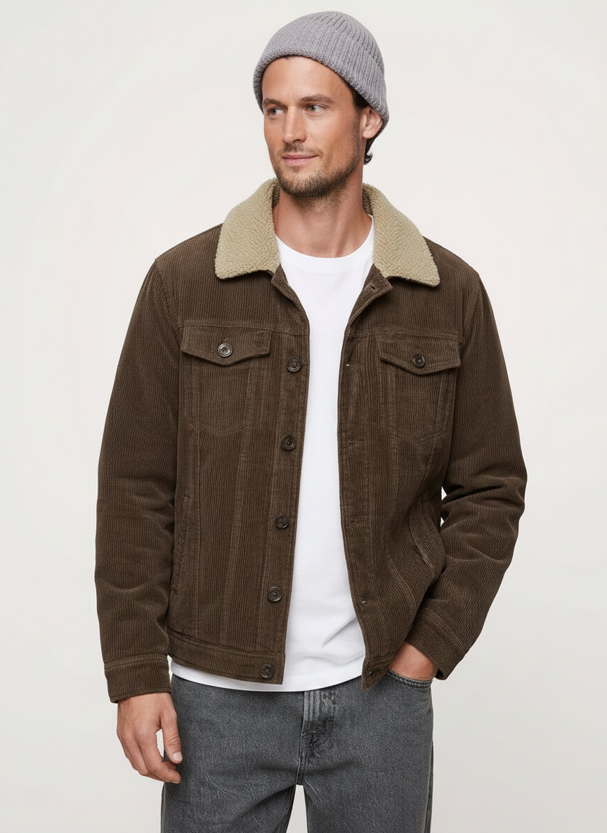 Padded Corduroy Jacket | Barn Jacket For Autmn