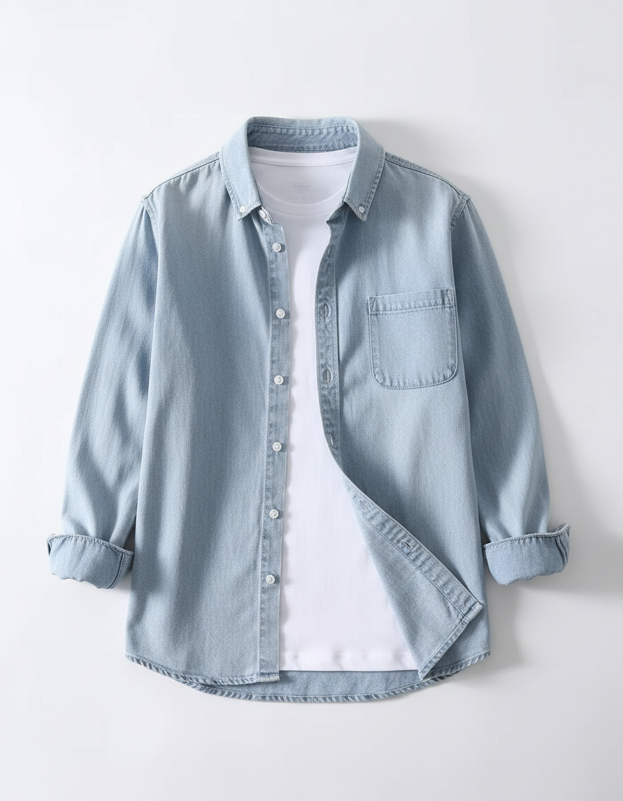 Classic Cotton Denim Shirt