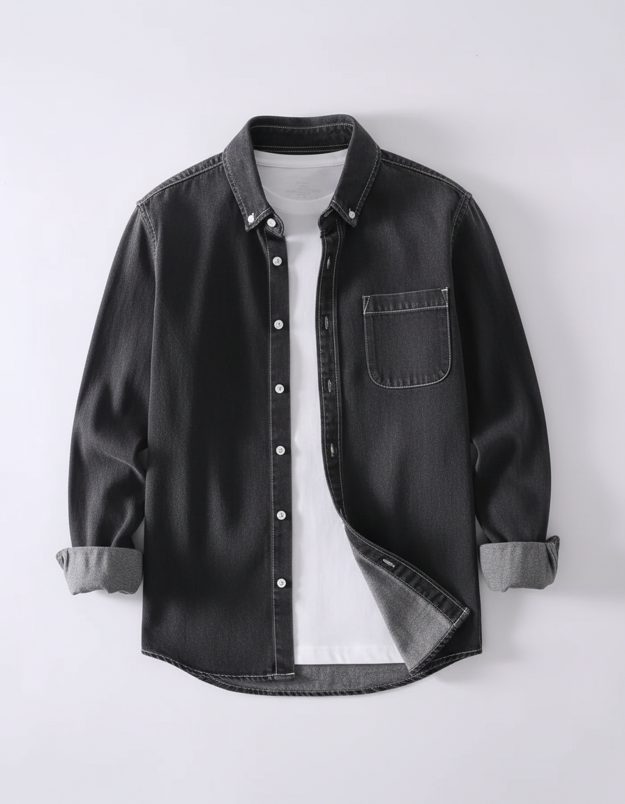 Classic Cotton Denim Shirt