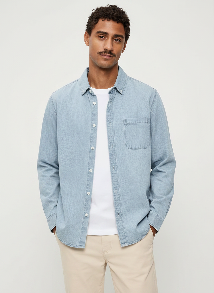 Classic Cotton Denim Shirt