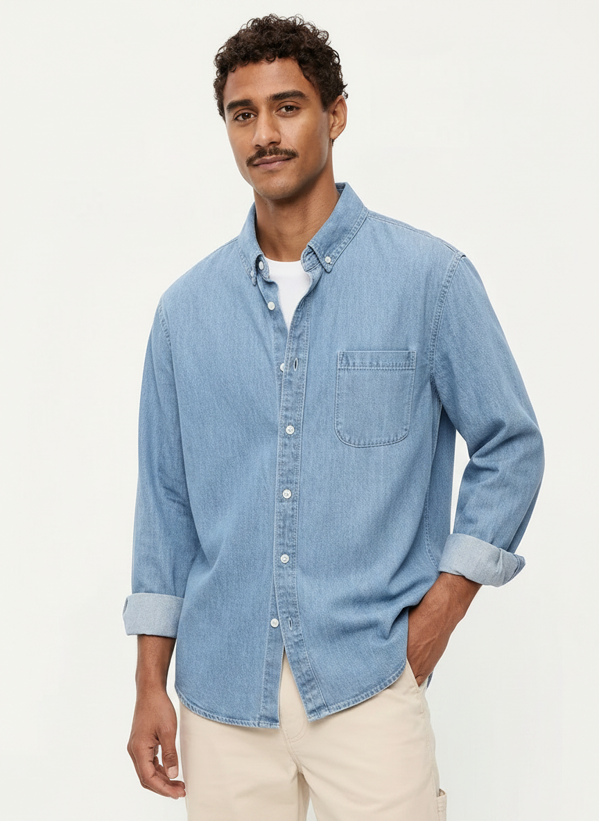 Classic Cotton Denim Shirt