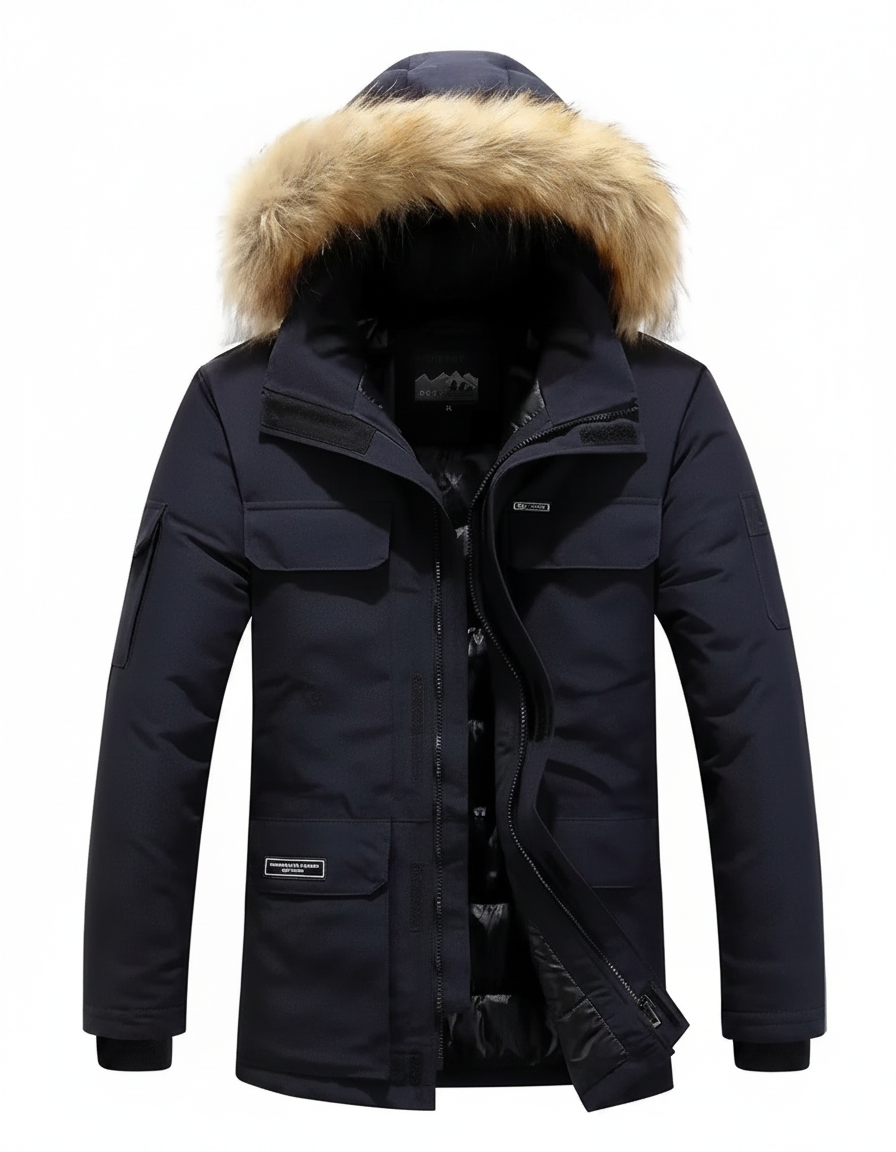 Heavy-Duty Fur Winter Parka | Weather Resistant