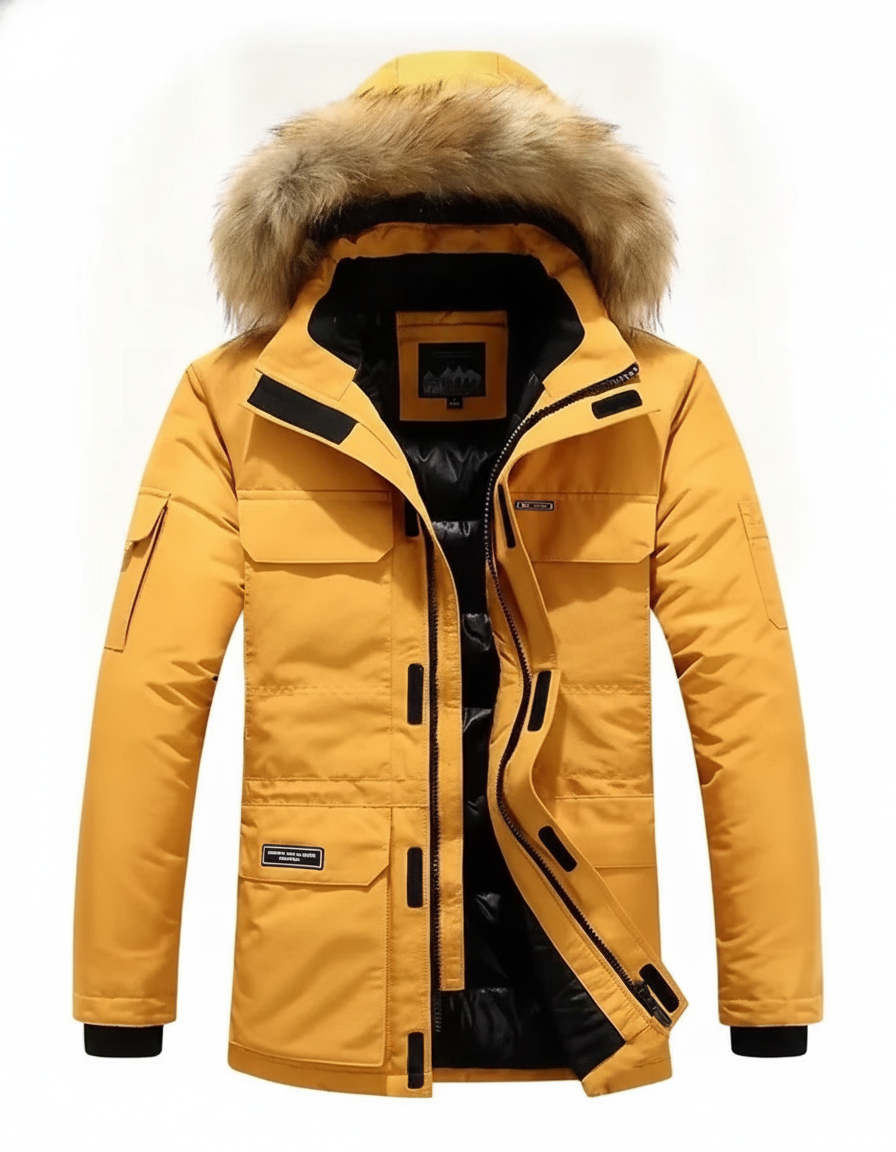Heavy-Duty Fur Winter Parka | Weather Resistant
