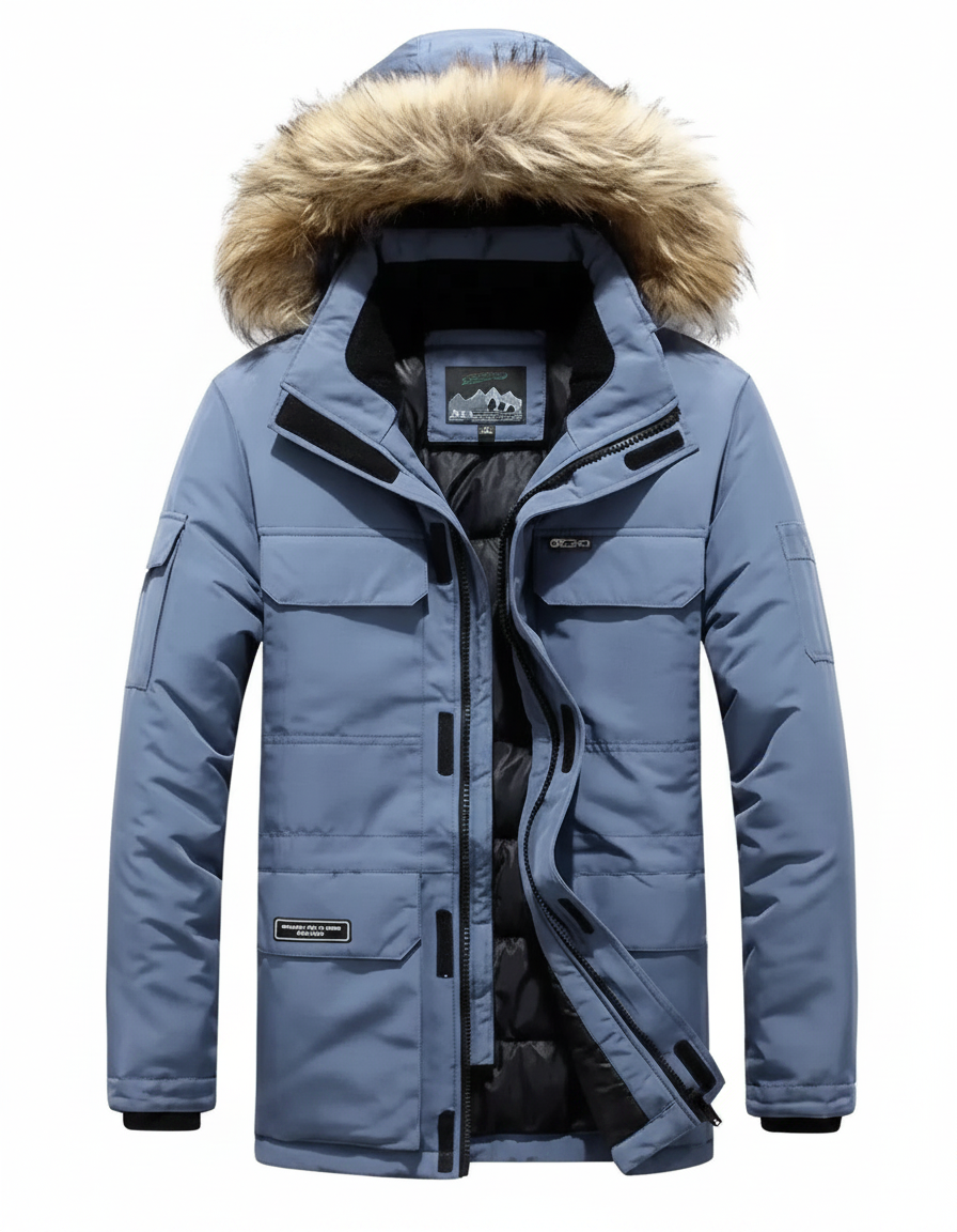 Heavy-Duty Fur Winter Parka | Weather Resistant