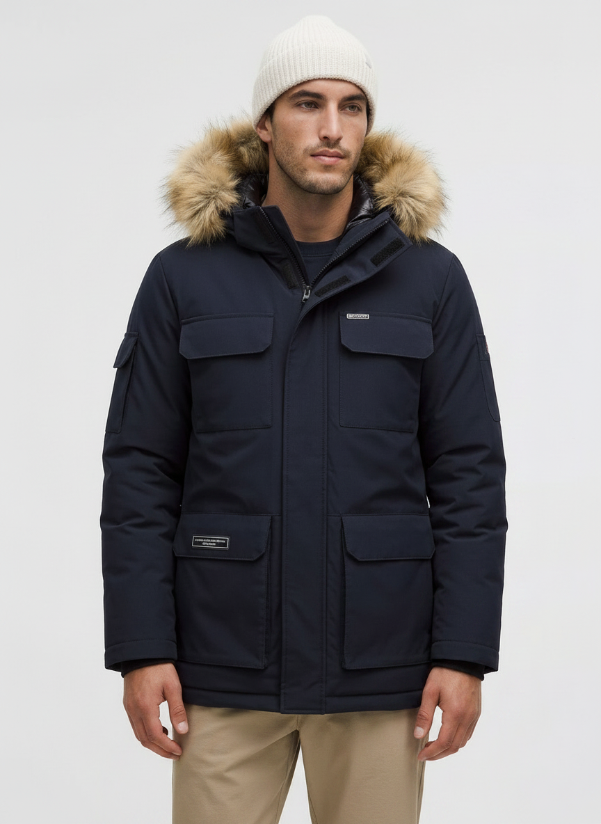 Heavy-Duty Fur Winter Parka | Weather Resistant