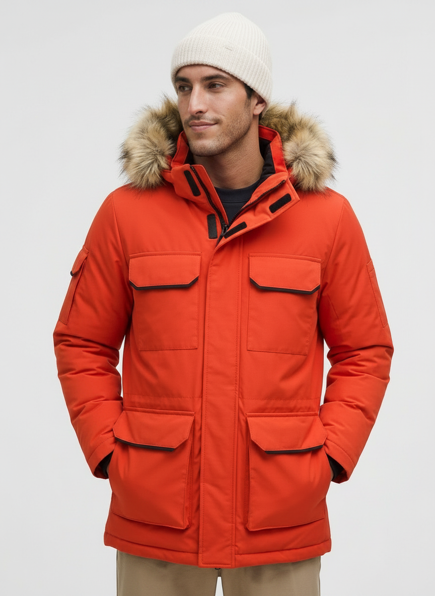 Heavy-Duty Fur Winter Parka | Weather Resistant