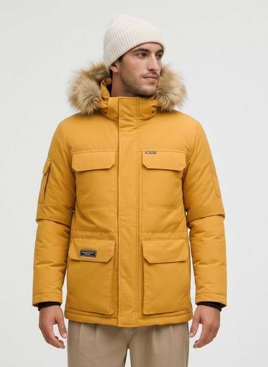 Heavy-Duty Fur Winter Parka | Weather Resistant