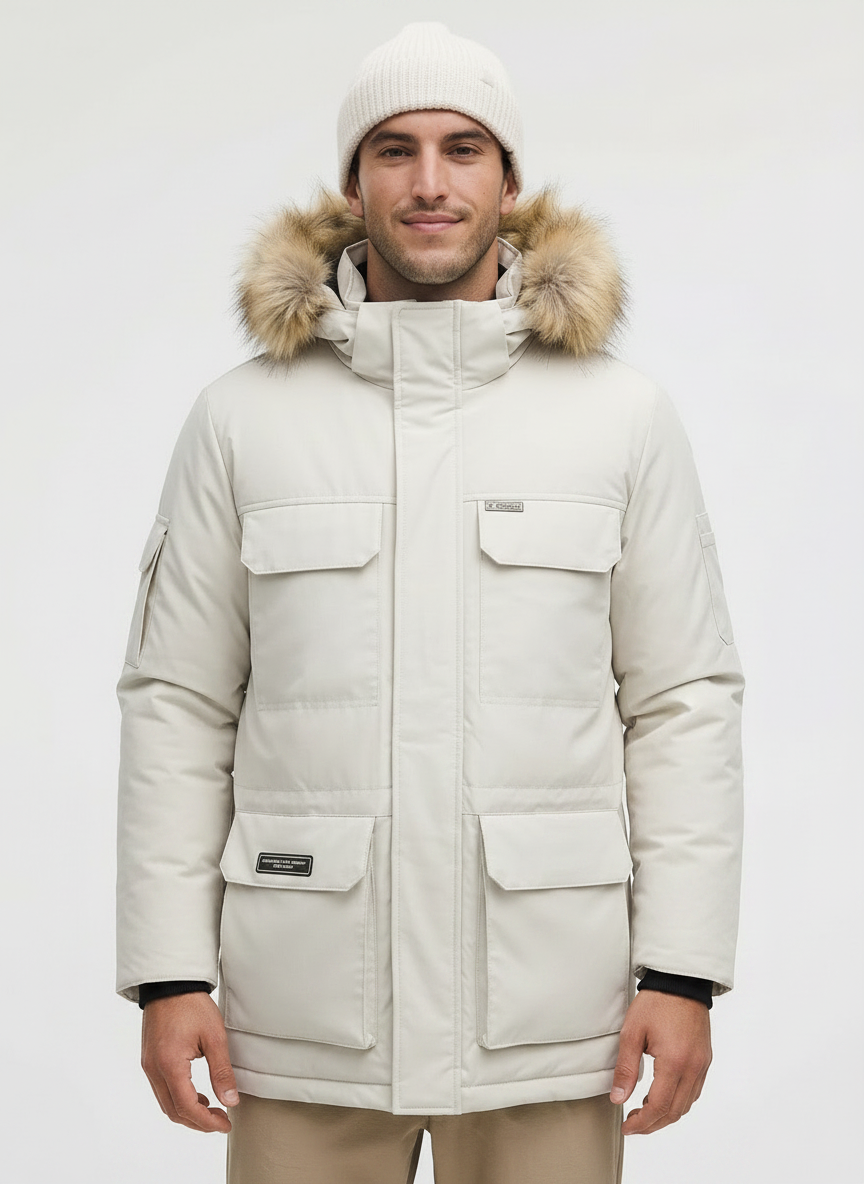 Heavy-Duty Fur Winter Parka | Weather Resistant