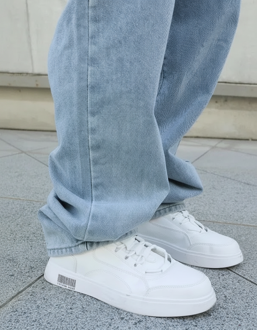 Baggy Straight Leg Denim Jeans | Heavyweight Denim