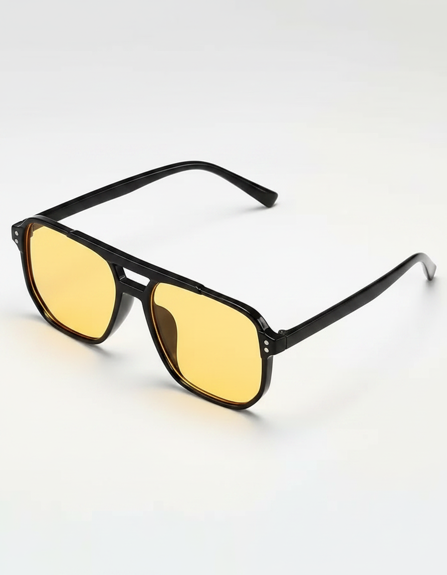 Classic Double-Bridge Square Frame Sunglasses | Multiple Colors