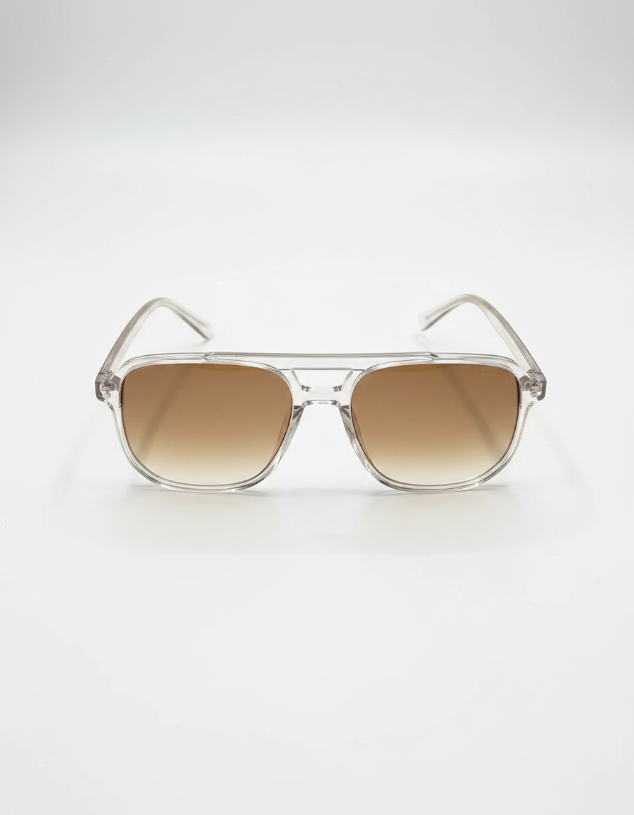Classic Double-Bridge Square Frame Sunglasses | Multiple Colors