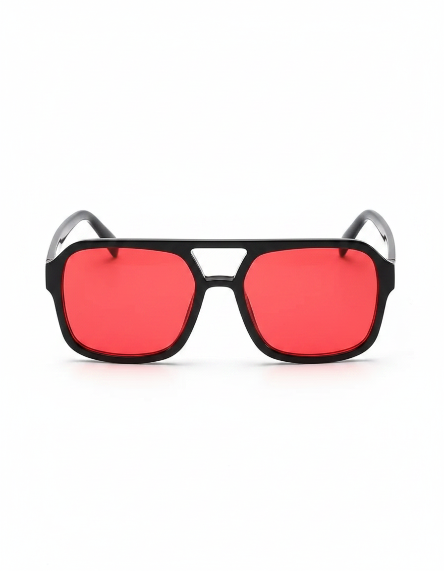 Classic Double-Bridge Square Frame Sunglasses | Multiple Colors