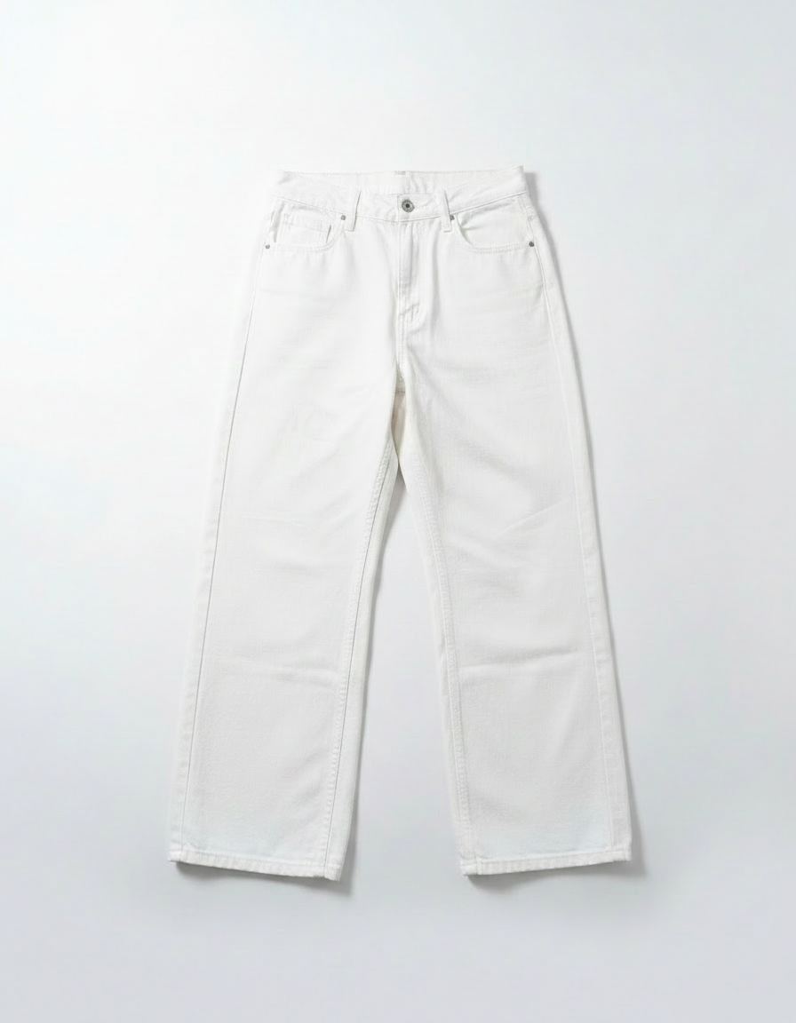Men’s Solid Color Straight-Leg Wide-Leg Casual Trousers