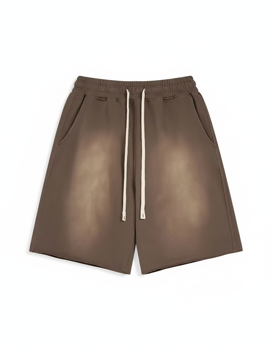 Spray-Dye Washed Two-Piece Short Set | Relaxed Fit Brushed Cotton