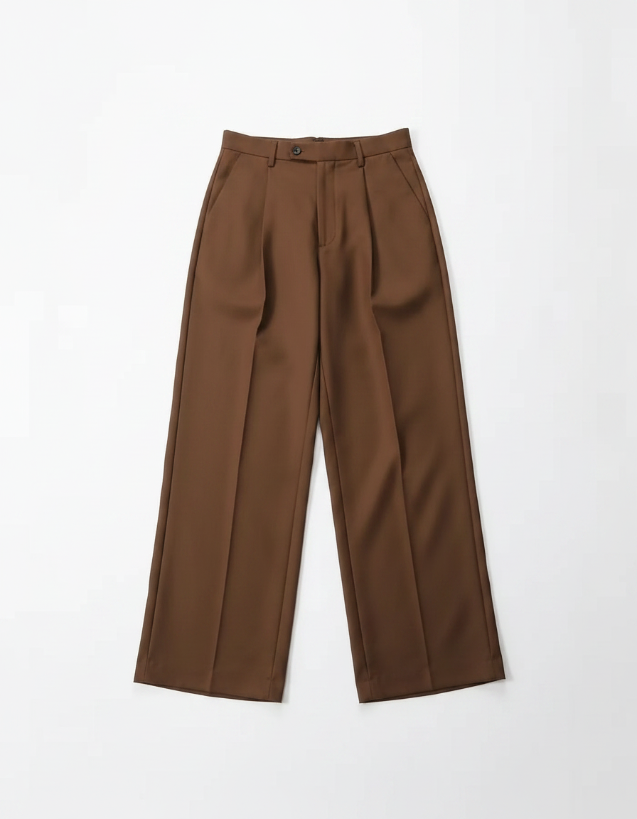 Men's Loose Fit Suit Trousers | Comfortable Wide-Leg