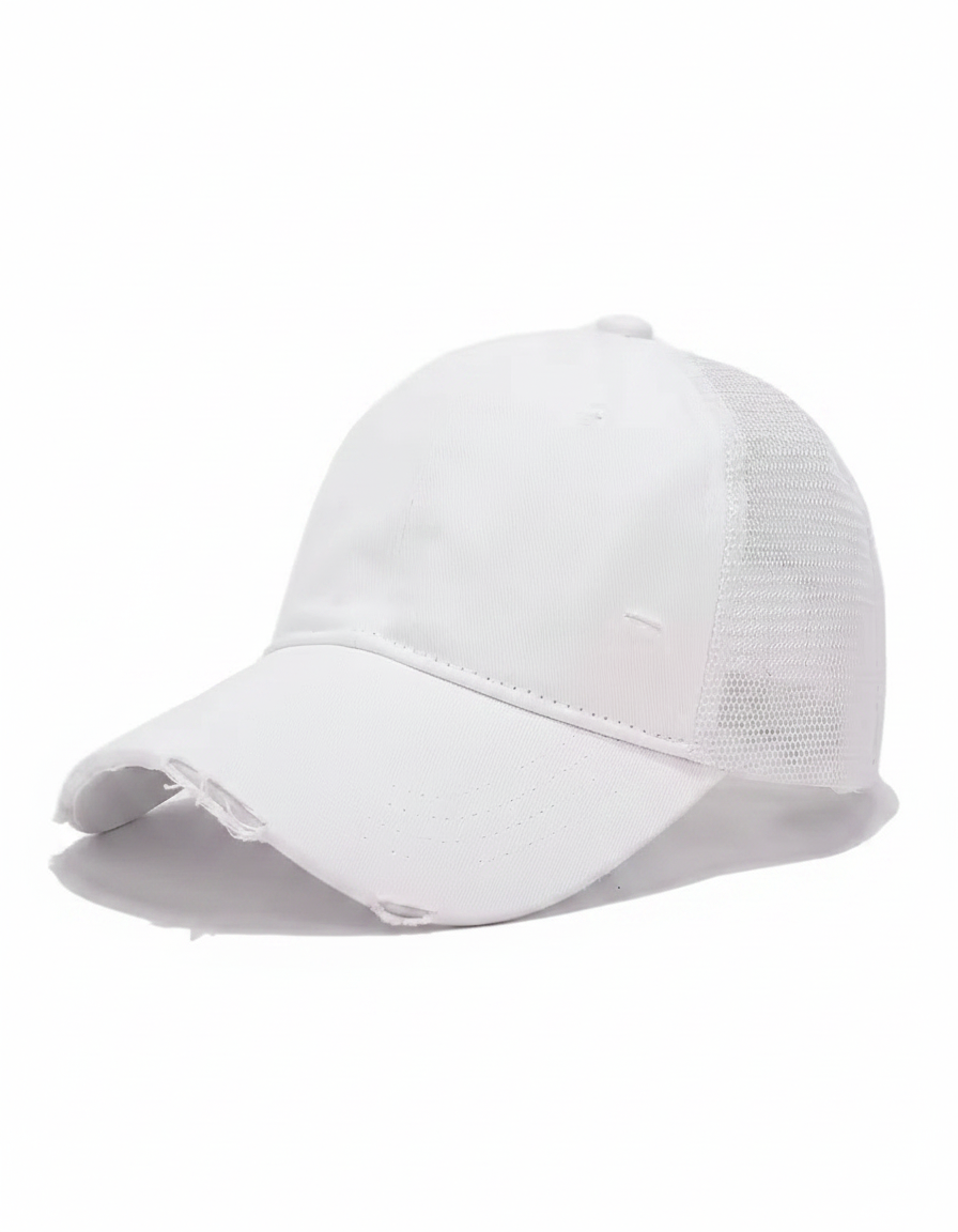 Distressed Washed Mesh Trucker Baseball Cap