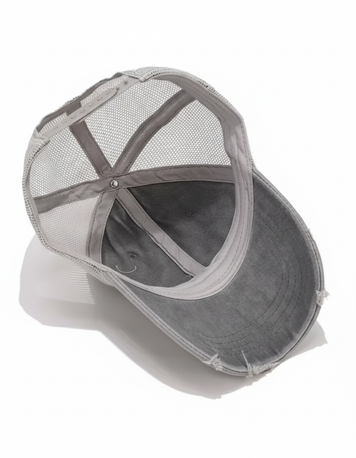 Distressed Washed Mesh Trucker Baseball Cap