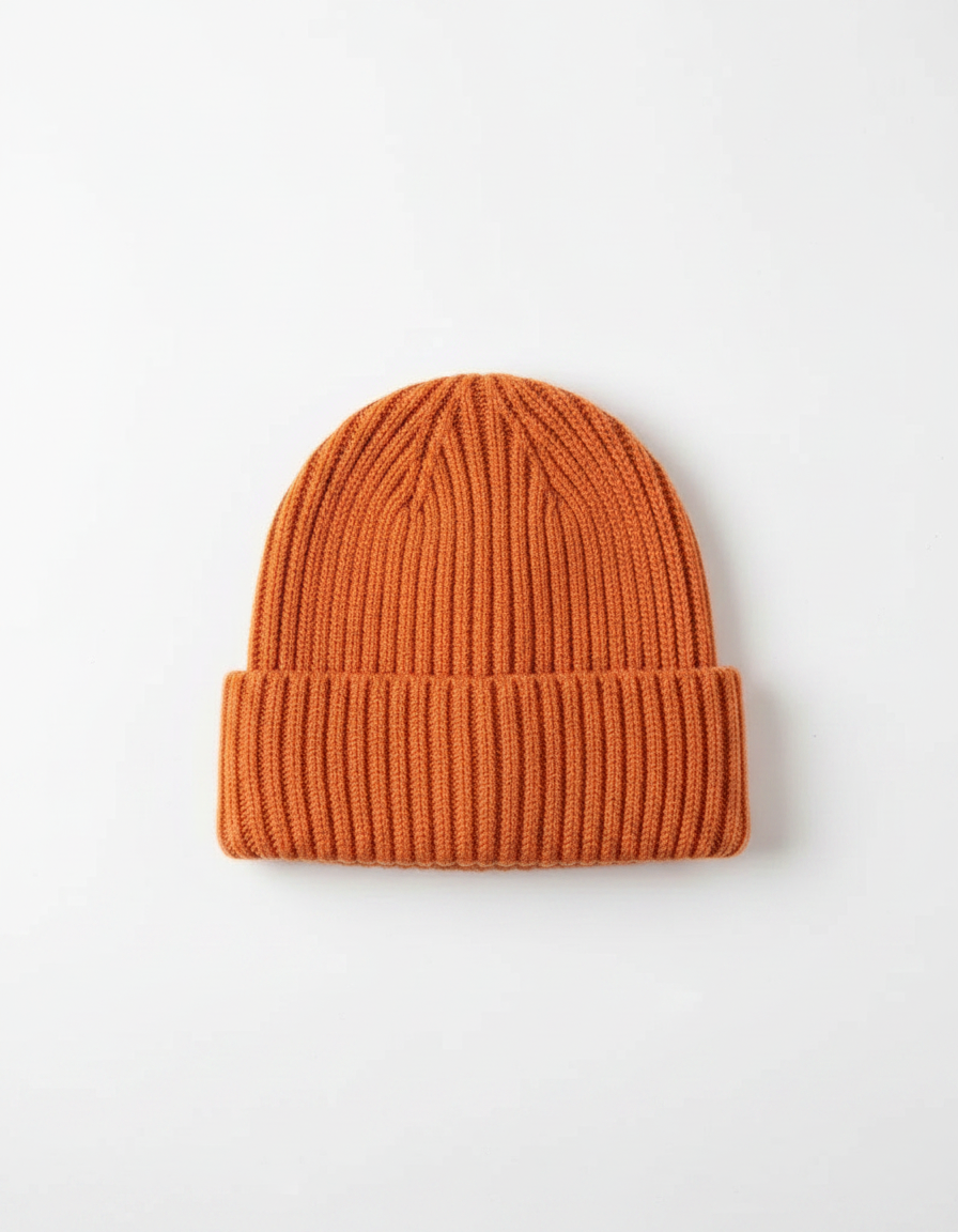 Knitted Winter Beanie with Brim | Warm Fleece-Lined Beanie | Multiple Colors