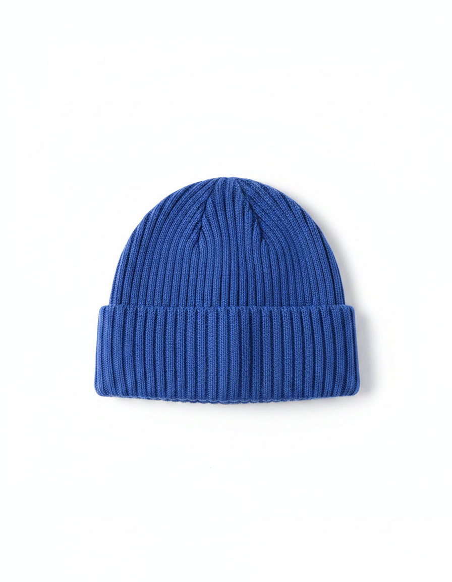 Knitted Winter Beanie with Brim | Warm Fleece-Lined Beanie | Multiple Colors