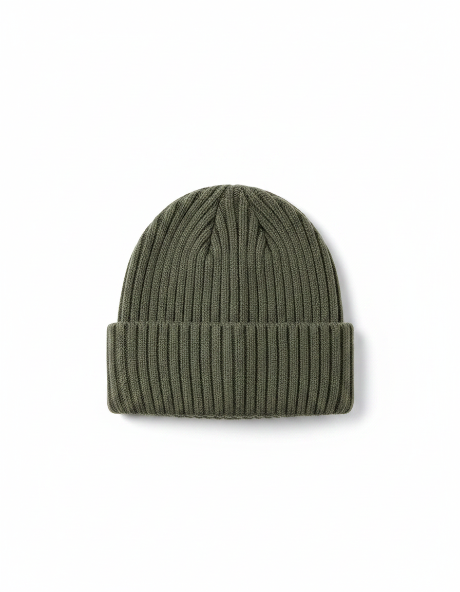 Knitted Winter Beanie with Brim | Warm Fleece-Lined Beanie | Multiple Colors