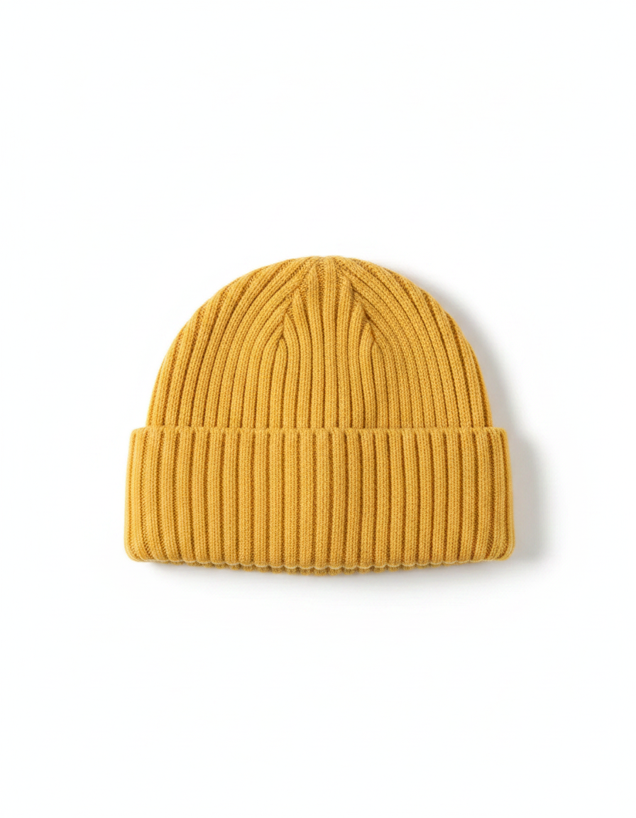 Knitted Winter Beanie with Brim | Warm Fleece-Lined Beanie | Multiple Colors