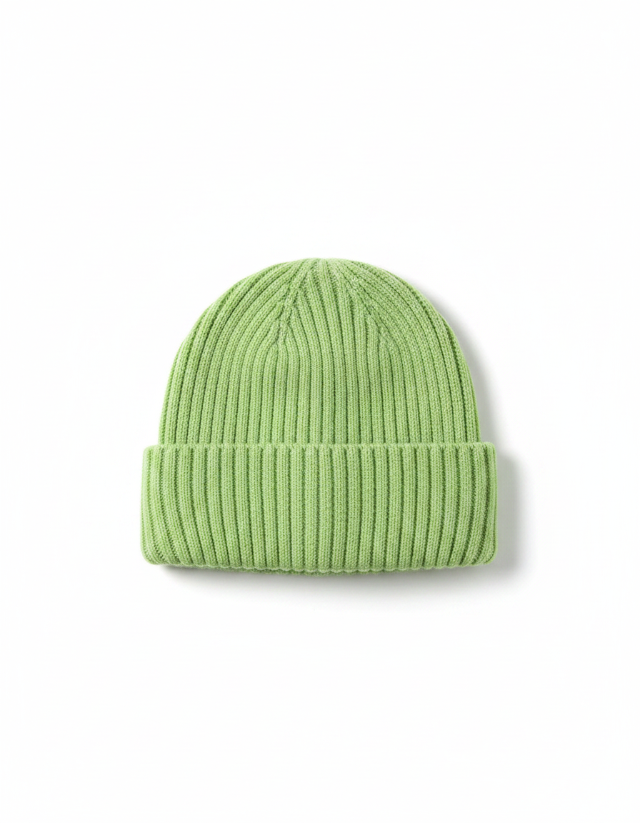 Knitted Winter Beanie with Brim | Warm Fleece-Lined Beanie | Multiple Colors