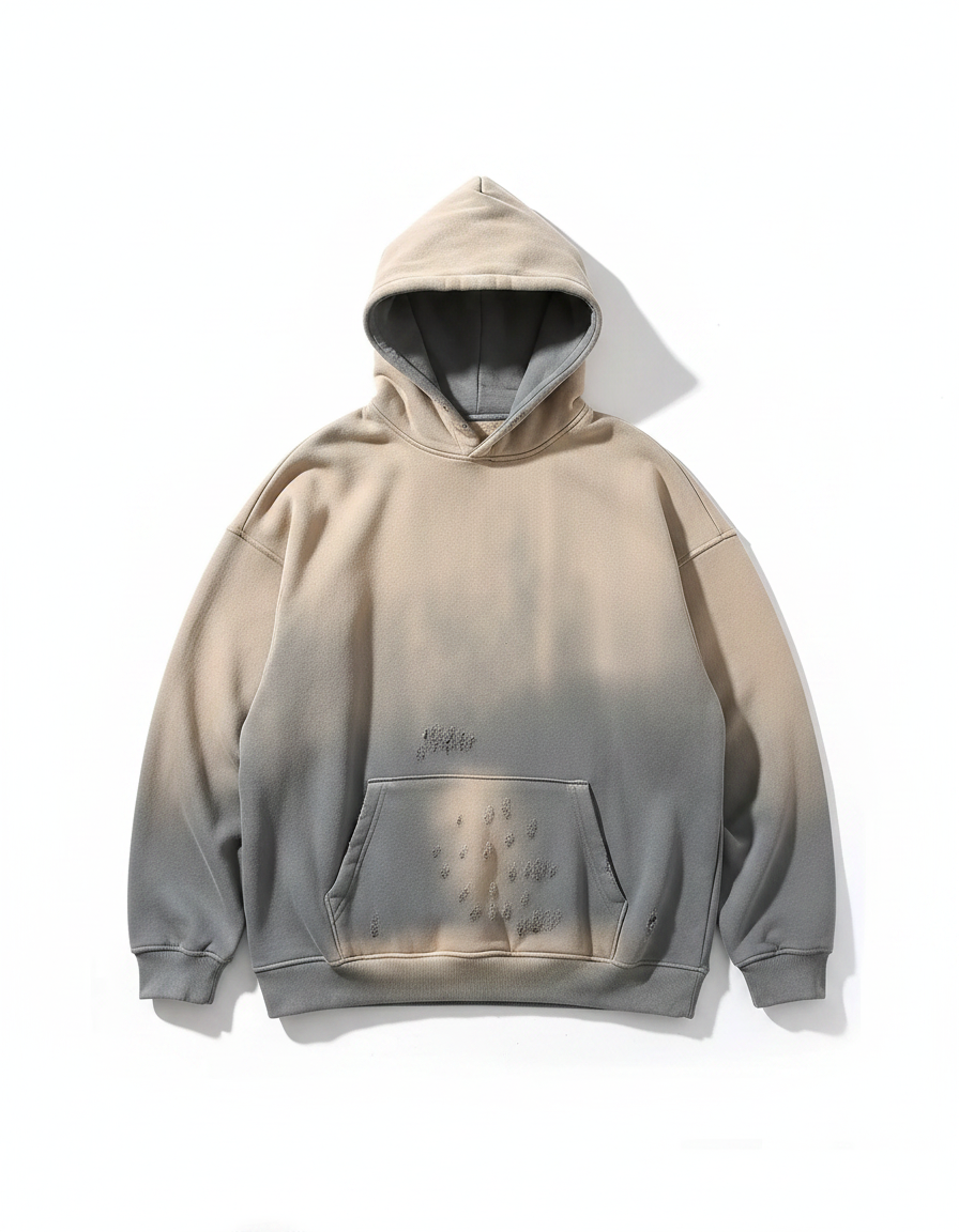 Mens Distressed Hoodies | Large Pocket | Tie Dye