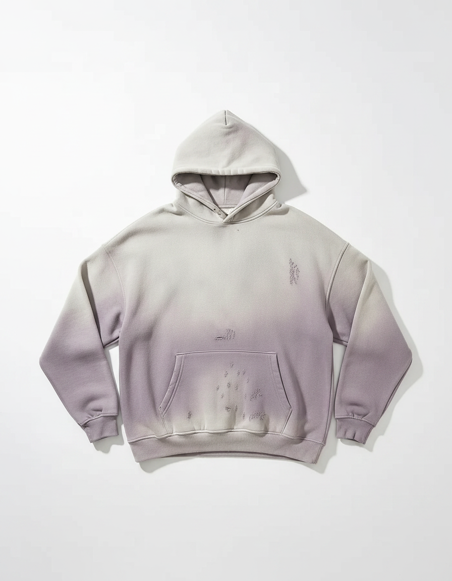 Mens Distressed Hoodies | Large Pocket | Tie Dye