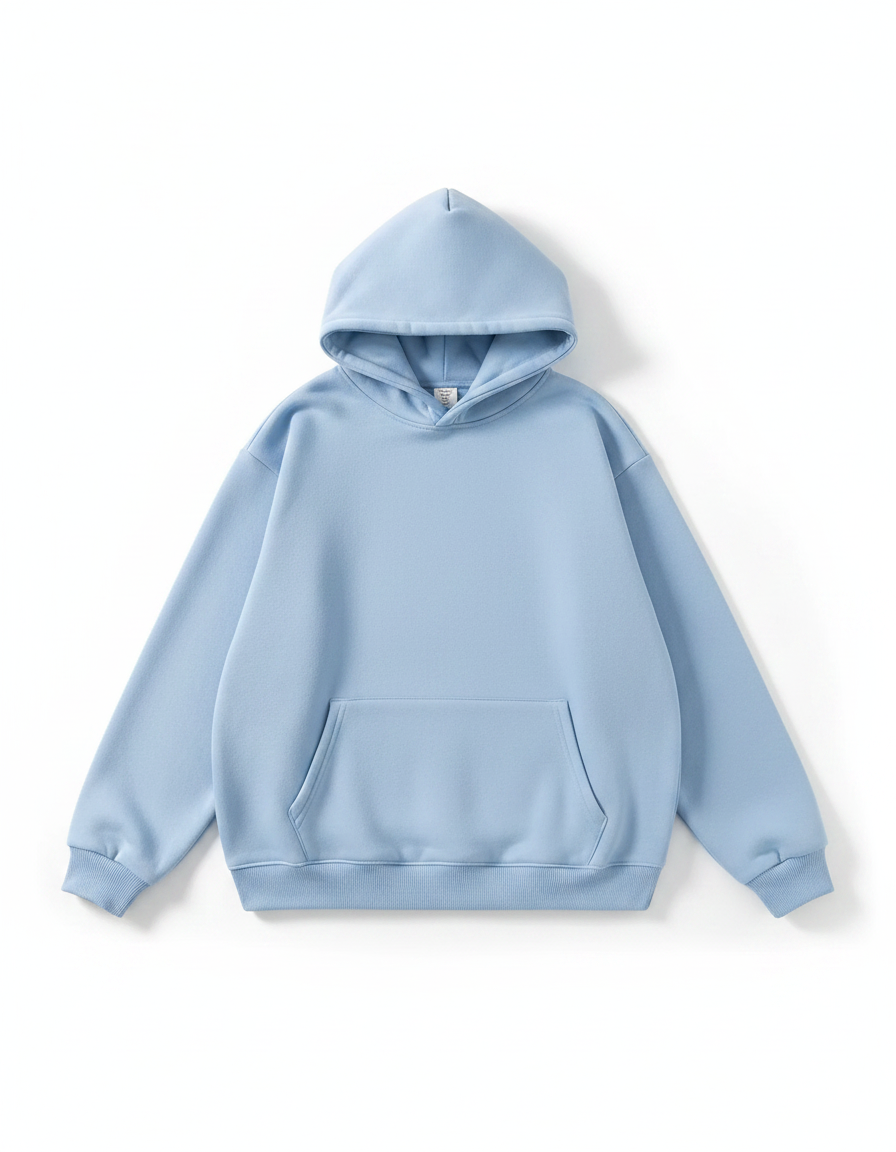 Solid Color Hooded Men's Sweatshirt with Large Pocket | Multiple Colors