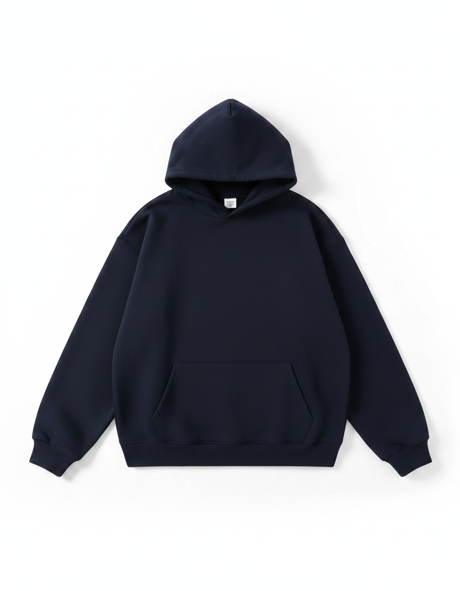 Solid Color Hooded Men's Sweatshirt with Large Pocket | Multiple Colors
