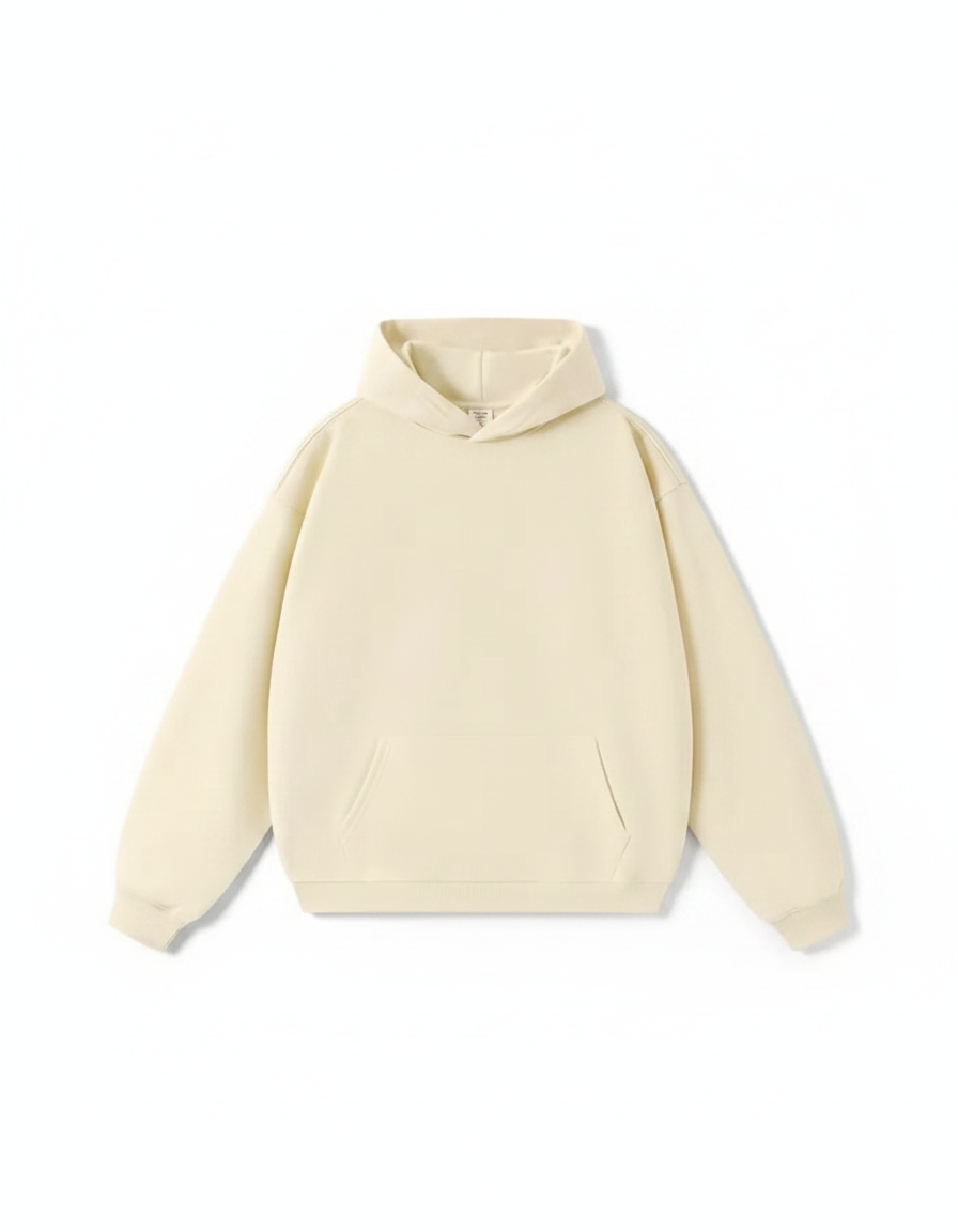 Solid Color Hooded Men's Sweatshirt with Large Pocket | Multiple Colors