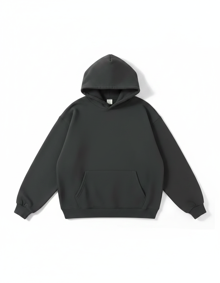 Solid Color Hooded Men's Sweatshirt with Large Pocket | Multiple Colors