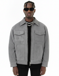 Casual Suede Zipper Jacket | Relaxed Fit Lapel Outerwear Coat