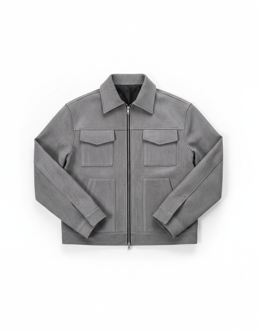 Casual Suede Zipper Jacket | Relaxed Fit Lapel Outerwear Coat