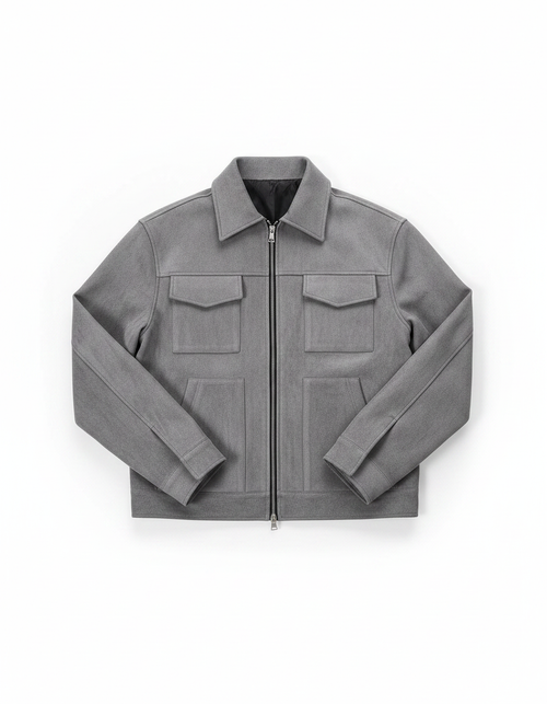 Casual Suede Zipper Jacket | Relaxed Fit Lapel Outerwear Coat