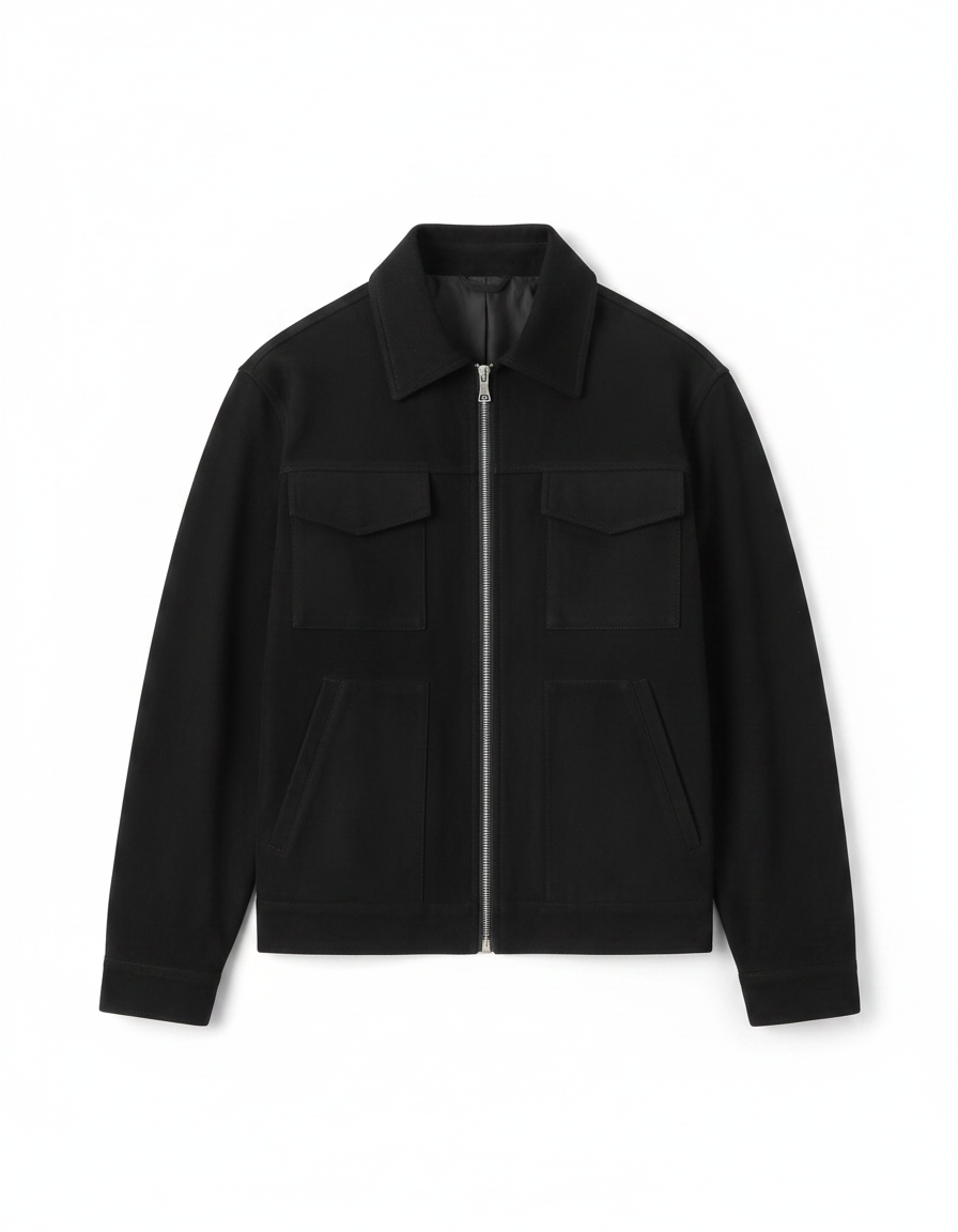 Casual Suede Zipper Jacket | Relaxed Fit Lapel Outerwear Coat