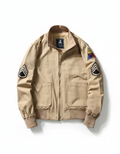 Men's Lightweight Military Style Bomber Jacket| Vintage Cotton Tanker Jacket