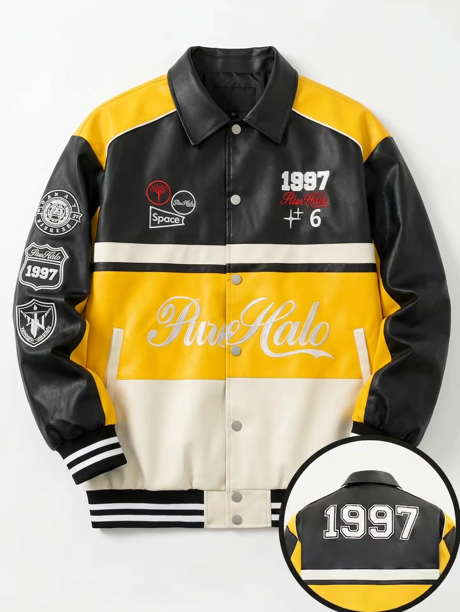 Leather Varsity Jacket