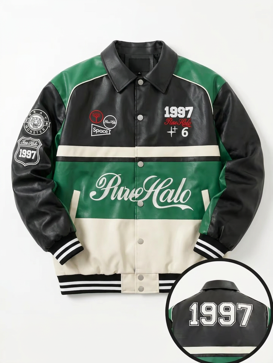 Leather Varsity Jacket