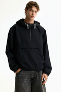Waterproof Half-Zip Anorak Windbreaker Jacket