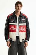 Leather Varsity Jacket