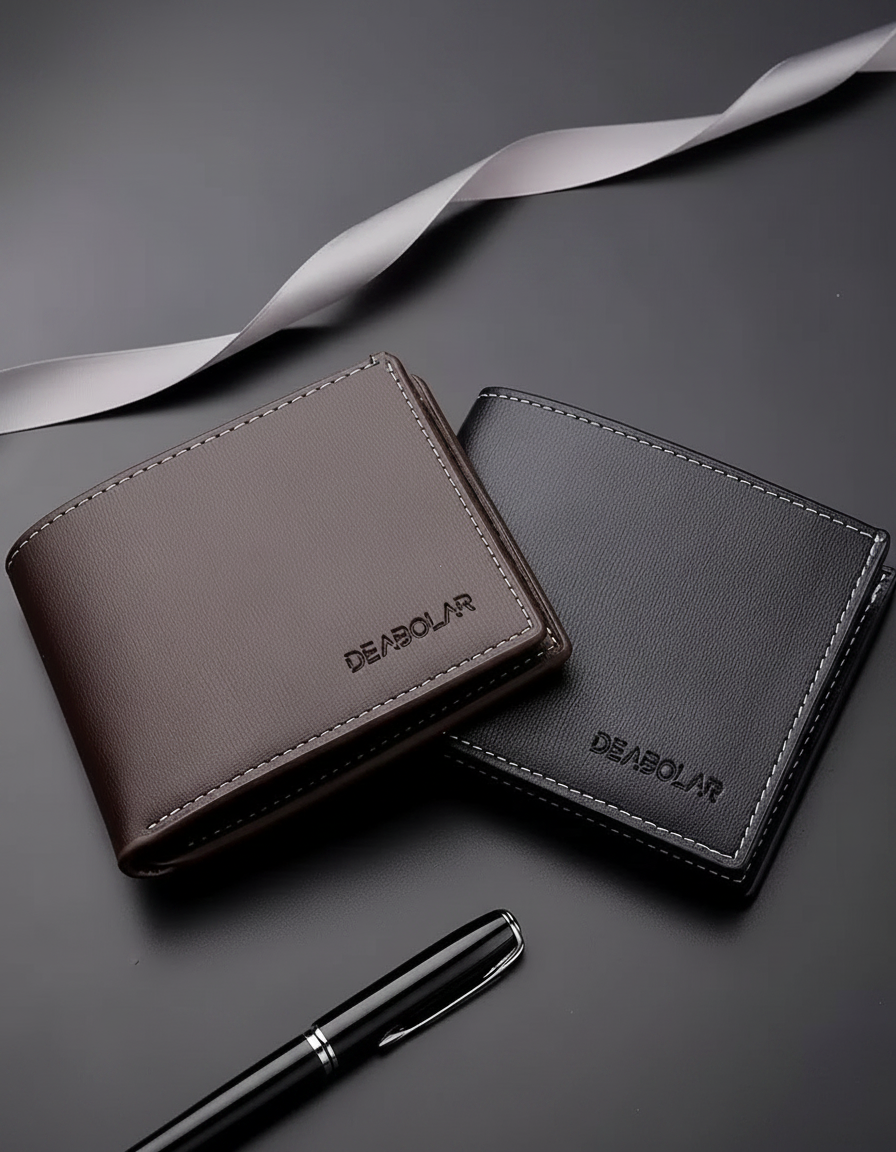 Slim Leather Bifold Wallet