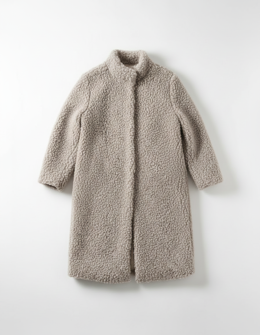 Long Sheepskin Winter Coat | Teddy Coat