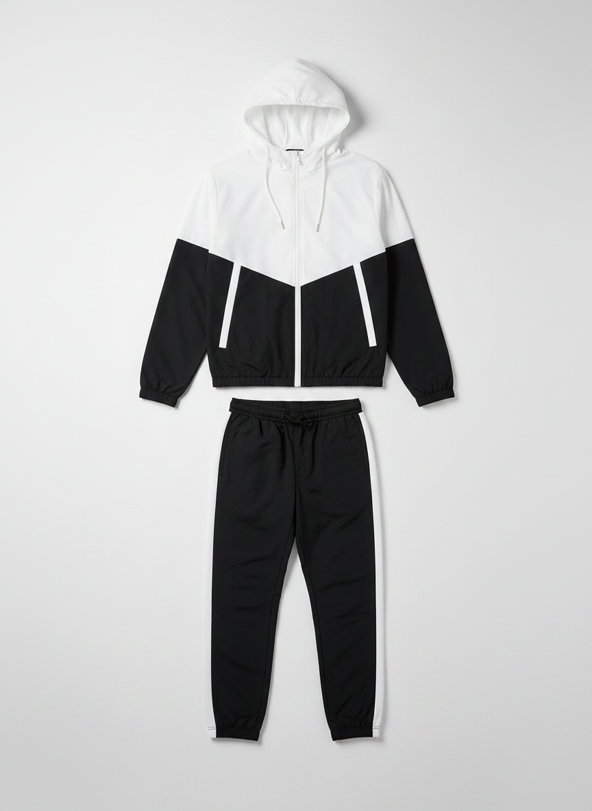 2-Piece Hooded Tracksuit Set