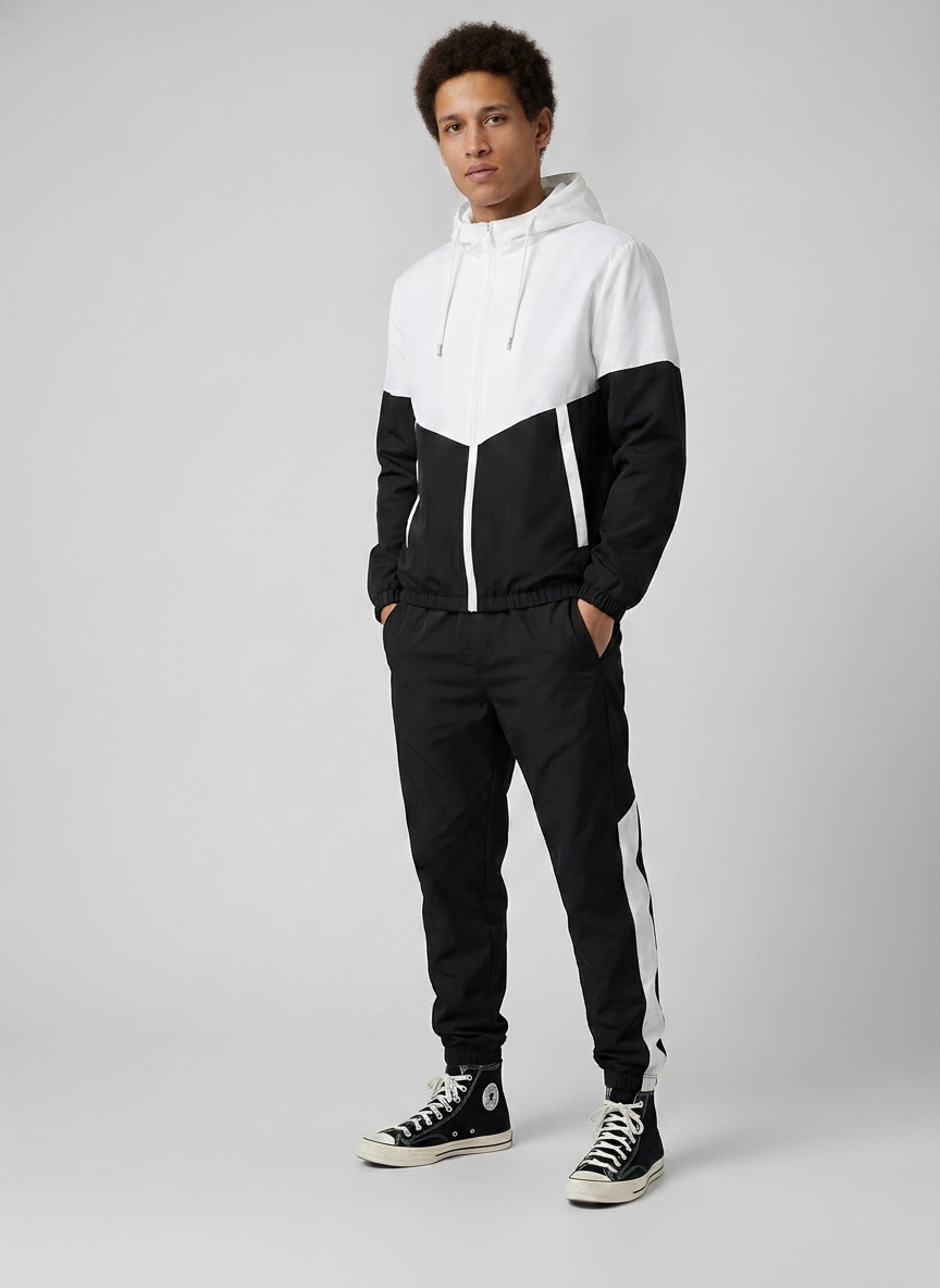 2-Piece Hooded Tracksuit Set