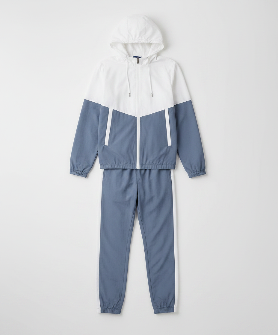 2-Piece Hooded Tracksuit Set