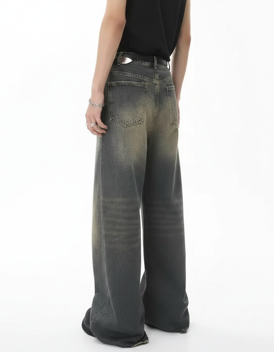 Washed Baggy Jeans