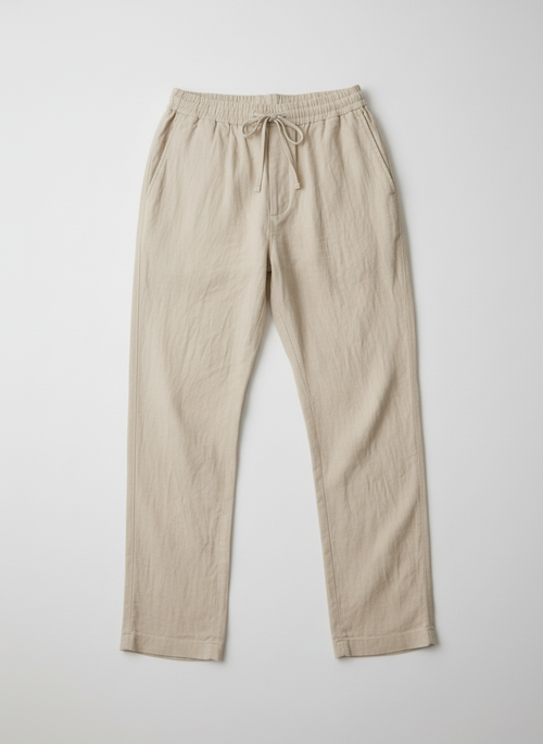 Cotton Linen Straight Leg Trousers | Multiple Colors